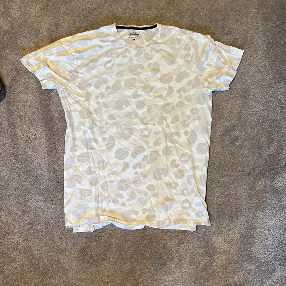 Hollister White Camo Tee